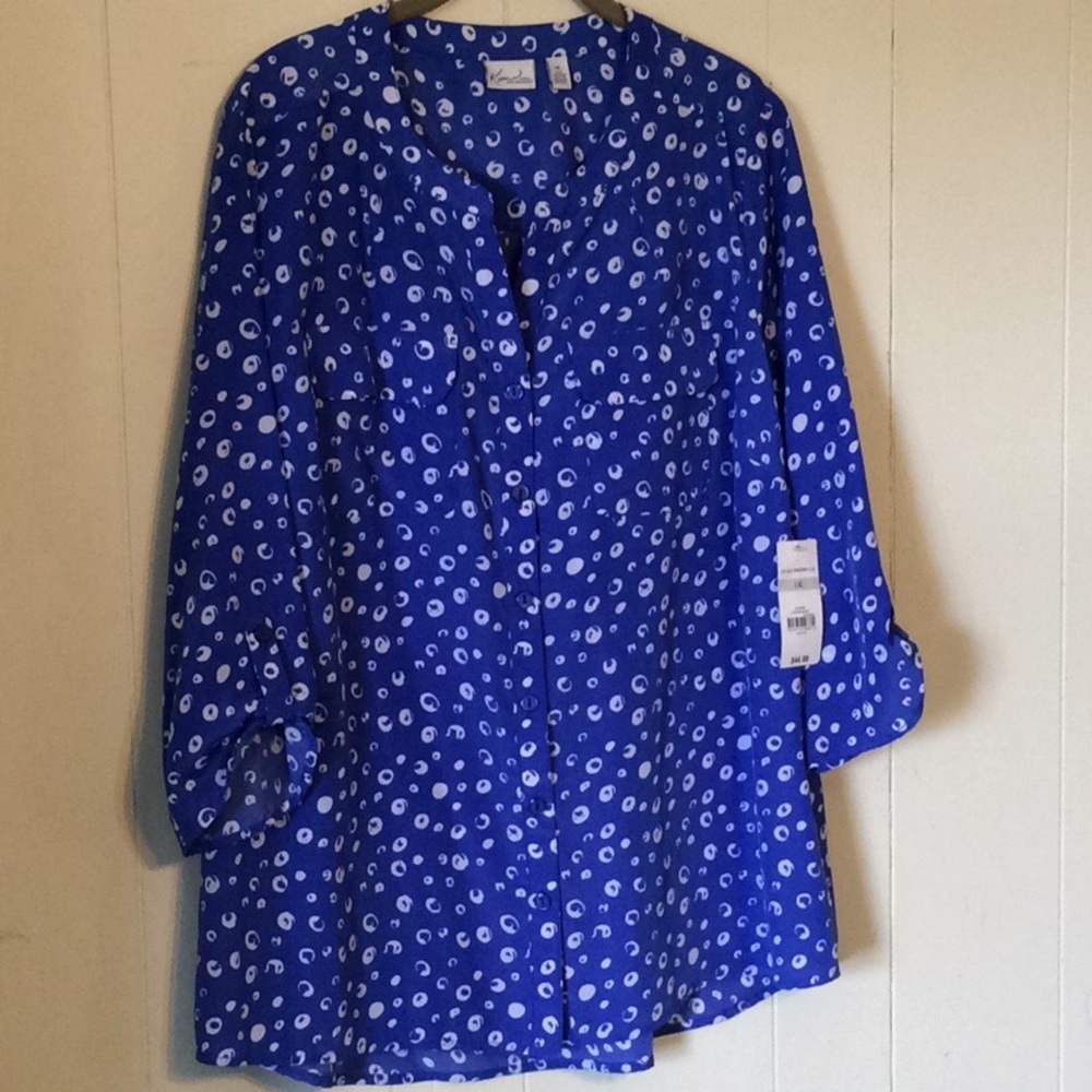 NWT button up blouse 1X